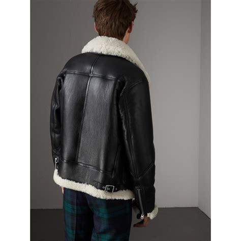 burberry prorsum aviator shearling jacket men& 39|burberry shearling aviator.